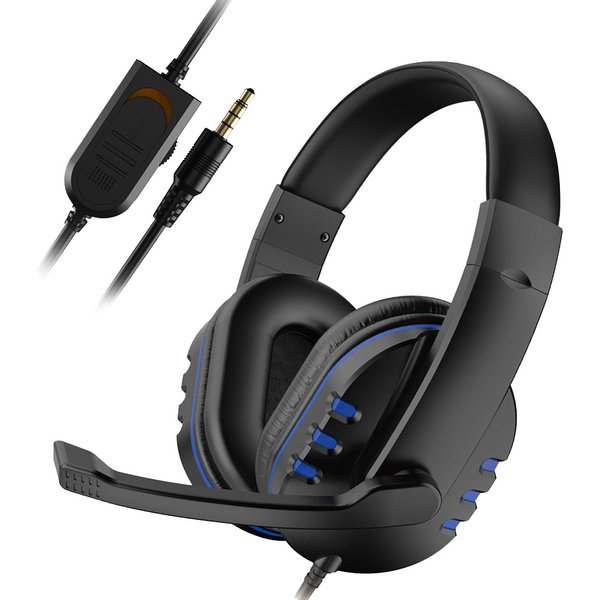 Casque 3.5mm filaire casque de jeu écouteurs musique pour PS4 Play Station 4 jeu PC Chat ordinateur avec Microphone