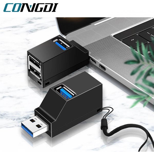 Hub USB 3.0 à 3 Ports, transfert de données rapide Portable, séparateur USB pour ordinateur Portable, Station d'accueil 2.0, adaptateur Hub, accessoires PC