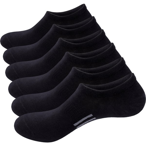 YUEDGE No Show Laufsocken, 6 Paar, niedrig geschnittene Sportsocken, Sportsocken, feuchtigkeitsableitend, für Damen und Herren, Größe 37–46