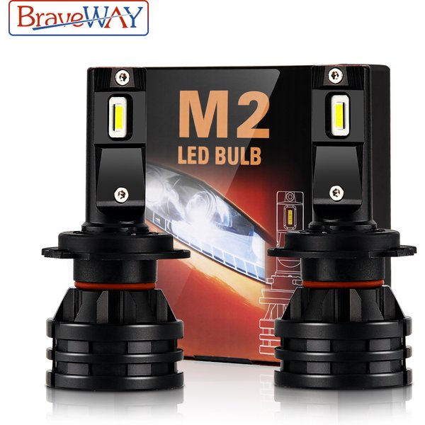 BraveWay 16000LM LED-Scheinwerferlampen H1 H3 H4 H7 H8 H9 H11 HB3 HB4 Scheinwerfer für Autos Turbo-LED-Lampen 12V Licht Autozubehör