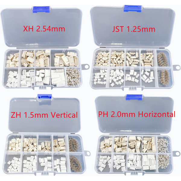 1Box JST1.25 SH1.0 ZH1.5 PH2.0 XH2.54 2/3/4/5P Stecker Buchse Horizontale Vertikale Pin Header Gehäuse Terminal Kit