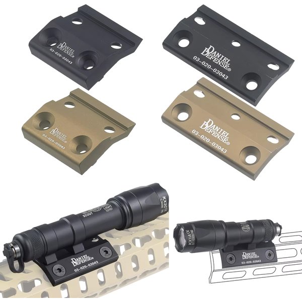 Taktische Scout Light Seitenhalterung DD 20MM Schiene für SUREFIRE M300 M600 Taschenlampe Offset-Halterung Jagdzubehör