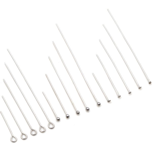No Fade 100pcs/Lot 20-70 mm 316 Stainless Steel Ball Pins Findings Ball Head Pins For Jewelry Making DIY Supplies Accessories