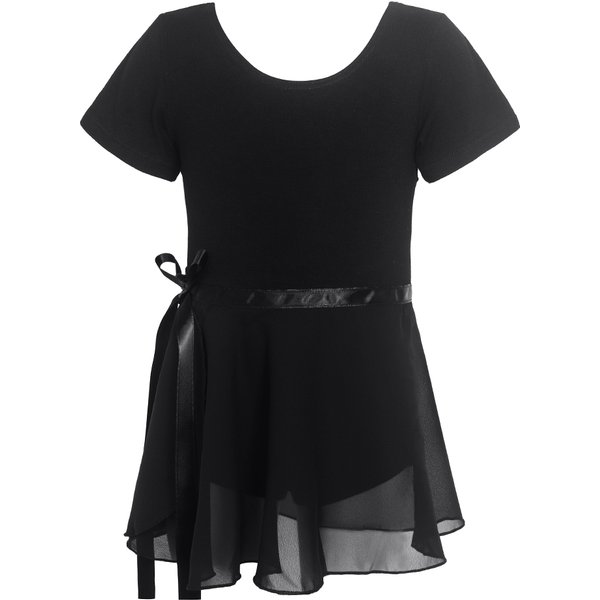 Newest Leotards for Girls Dance Skirted Clothes Kids Ballet Tutu Dress Toddler Short Sleeve Dancewear