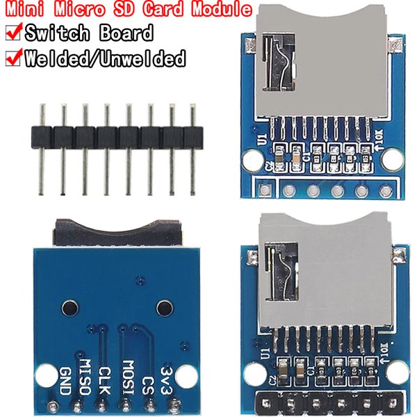 1 Stück Micro SD Speicher Erweiterungs karte Mini Micro SD TF Karte Memory Shield Modul mit Stiften für Arduino