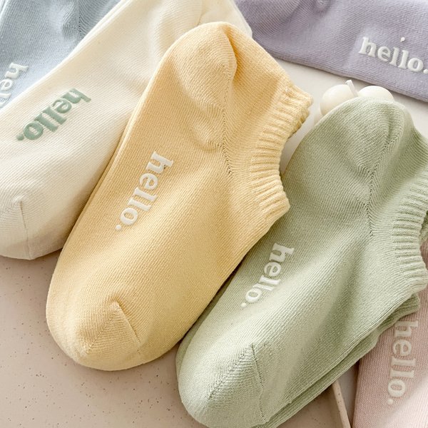 Women Socks Low-cut Spring Summer New Candy Color Anti-slip Socks Colorful Breathable No Show Short Socks Casual