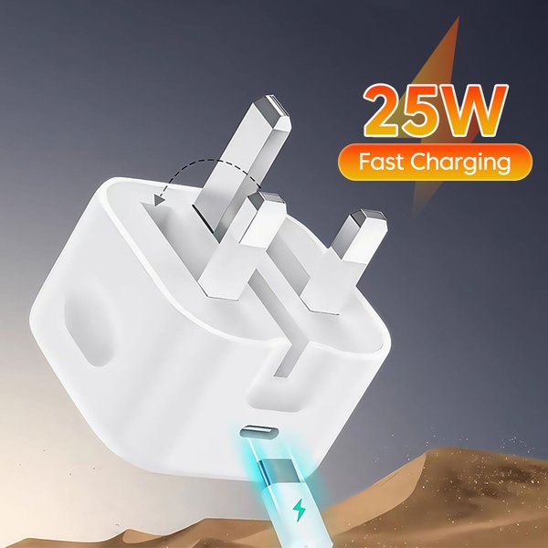 PD25W Type C Super Fast Charging Mobile Phone Foldable Charger For Samsung POCO UK Plug Phone Accessories