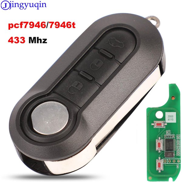 Jingyuqin-Clé télécommande FSK PCF7946/PCF7946AT, pour Fiat 500 Grande Punto, pour Cristaux en Jumper, pour KIT Boxer jas2TRFcontemen