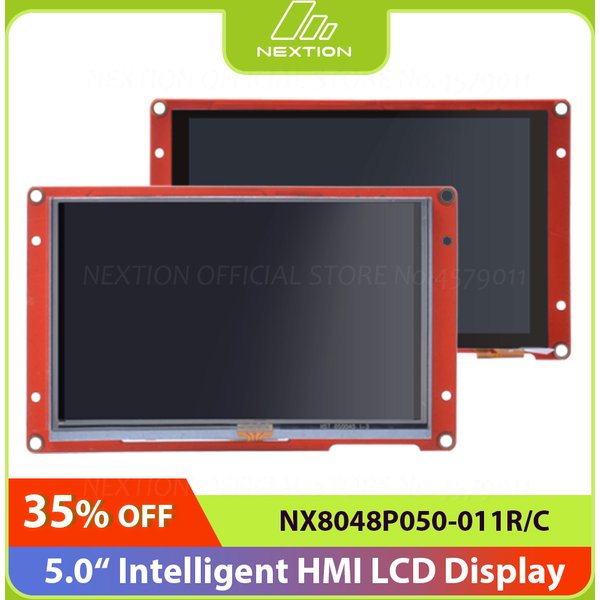 Nextion 5.0 Inch LCD-TFT HMI Display Module Intelligent Series RGB 65K Color Capacitive/Resistive Touch Panel Without Enclosure