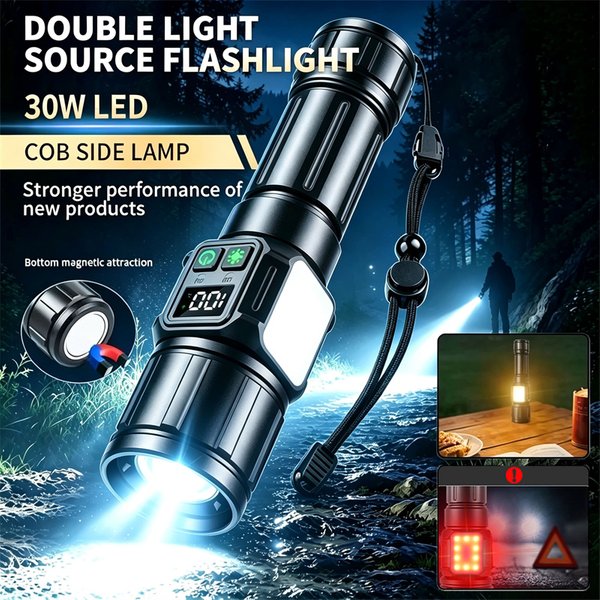 Super mocne latarki z aluminium, ładowalne latarki LED, magnetyczne latarki taktyczne, latarki do biwakowania i wędkowania.
