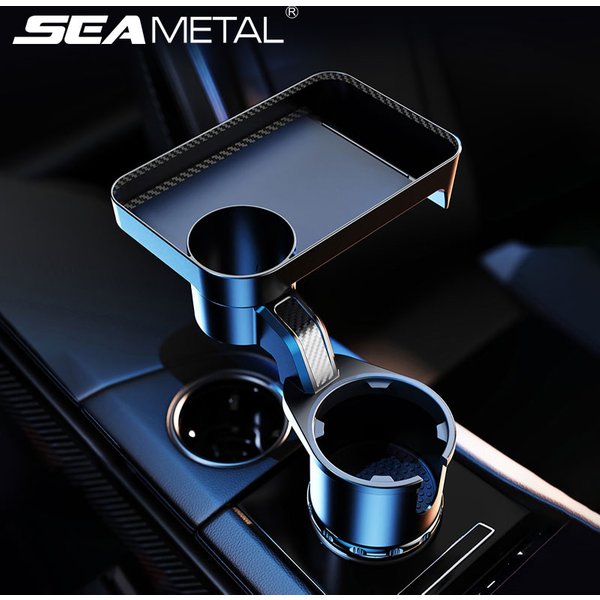 Seametal Premium Auto tassen halter Expander Multifunktions-Getränke halter mit Lebensmittel tisch 360 Grad verstellbare Basis schale für Snacks