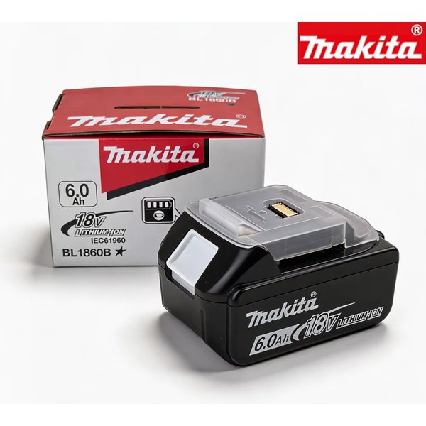 Batterie d'origine Makita BL1860 6Ah pour outils électriques Li-ion, remplacement LXT BL1850 BL1840 pour tournevis 18V avec BMS, batterie 18V