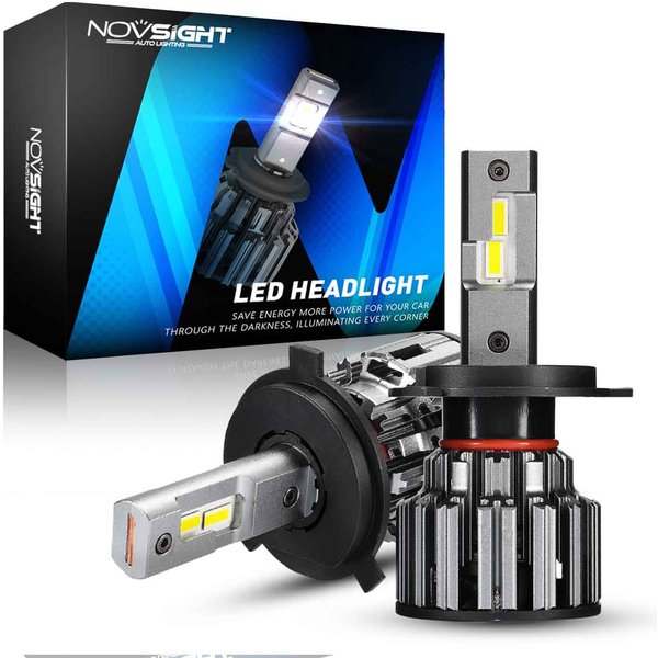 NOVSIGHT H7 LED H4 H11 9006 9005 ampoules de phares de voiture 90W 15000LM décodeur Automobile phare LED feux avant 6000K 12V 24V