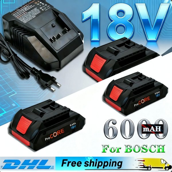 Geeignet für BOSCH Professional 4.0Ah5.0Ah6.0Ah Akku Pro CORE18v Lithium-Ionen-Akku Ersatz BAT609BAT618 mit BMS