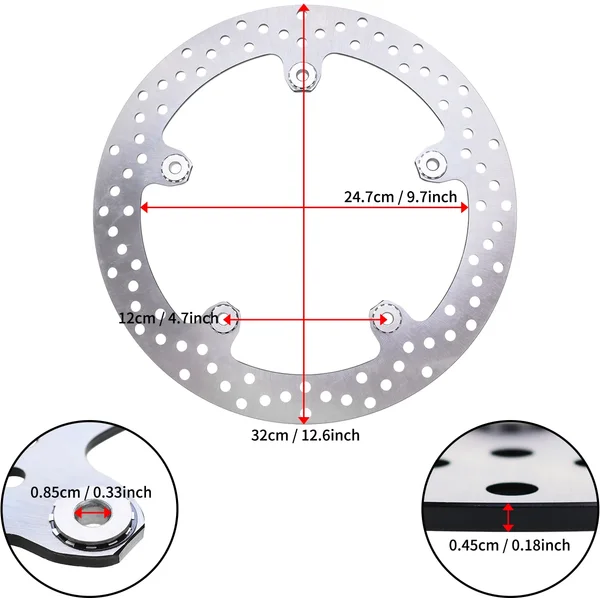 Disque de frein avant pour moto BMW K1200GT K1200R, 320 mm, pour K1200S R1200R R1200RS R1200RT K1300GT K1300R R NINE T