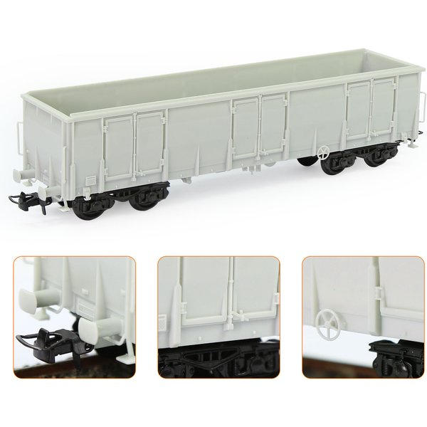 Evemodel 1pc HO échelle 1:87 blanc non assemblé haut côté gondole voiture modèle chemin de fer Wagon C8742JJ