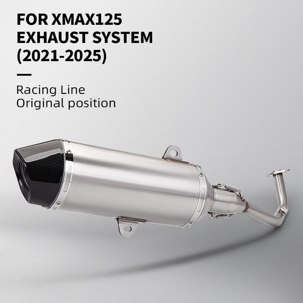 Pour XMAX125 Xmax 125 système d'échappement complet scooter moto collecteur d'échappement silencieux avec DB killer
