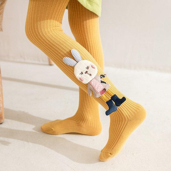 Lawadka 2-7 ans collants pour filles coton tricoté collants pour enfants dessin animé lapin enfants filles collants 2024 nouveau printemps automne