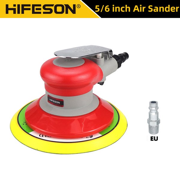HIFESON 5/6 Zoll pneumatischer Luft-Exzenterschleifer 125/150 mm Luftschleifmaschine Polierer Luftwerkzeug Auto Holzbearbeitung Metall Polieren