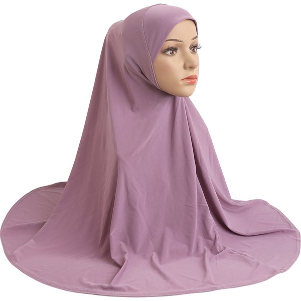 H023 Erwachsene, gute Größe 90*80cm, schlichter Gebets-Hijab, muslimischer Hijab-Schal, islamischer Kopftuch-Hut, Armia Pull-On-Kopftuch