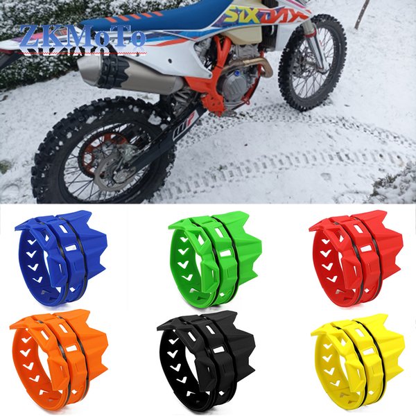 Hot Sale 6 Colors Motorcycle Silencer Round Moto Exhaust Muffler Protector Cover for Yamaha Husqvarna Dirt Pit Bike Motorcross