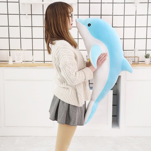 1 pièce, 30/50 cm, peluche en forme de dauphin, adorable, douce, idéale comme coussin ou poupée pour les enfants, les filles, ou comme cadeau pour les moments de sommeil.