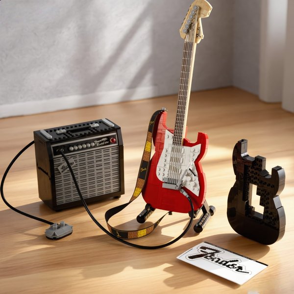 2025 Neu 1074-teiliger Kreativer Gitarren-Baukasten, Lernspielzeug für Erwachsene, Geschenk