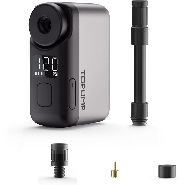 TOPUMP TB2 PRO Mini pompe électrique Portable pour vélo gonfleur de pneus sans fil 120PSI Max 450mAh batterie avec écran charge rapide