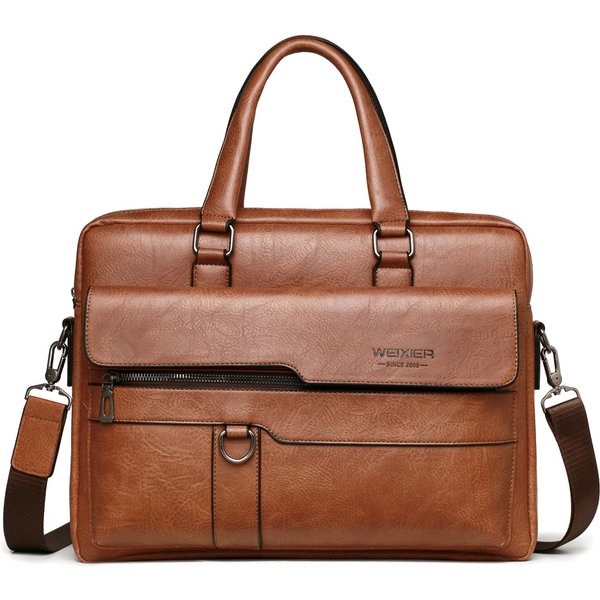 2023 männer Aktentasche Tasche Hohe Qualität Business Berühmte Marke PU Leder Schulter Messenger Taschen Büro Handtasche 14 zoll Laptop tasche
