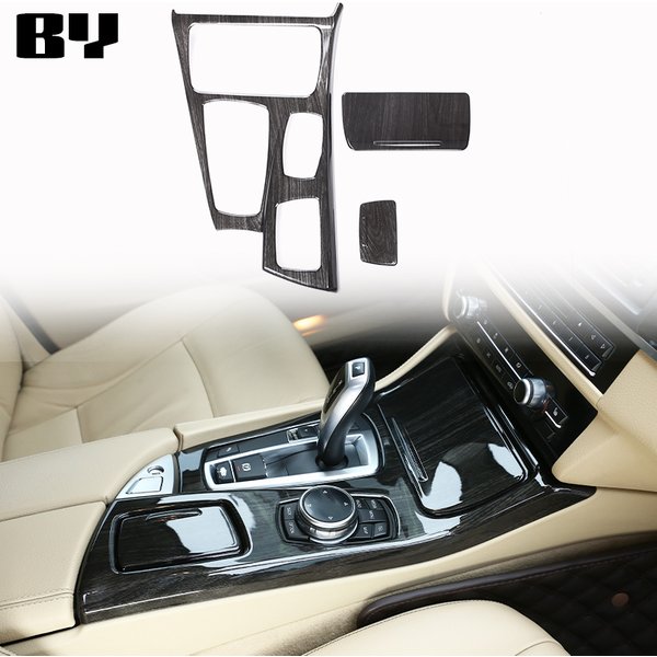 For BMW 5 Series F10 2011-2017 520li 525li 530li Carbon Fiber ABS Center Console Gear Shift Panel Cover Trim Car Accessories