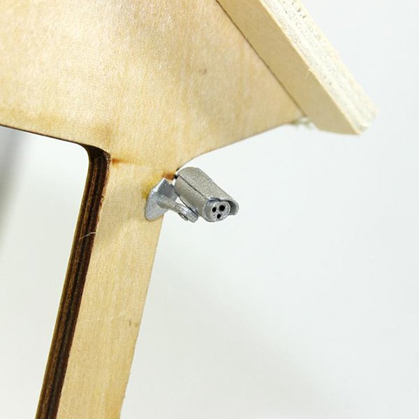Hohe Qualität 1 Stück 1:12 Puppenhaus Miniatur Kamera Überwachungskamera Puppenhaus Dekor Modell