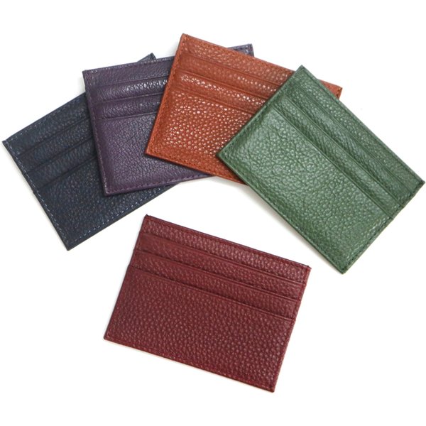 100% véritable cuir de vache porte-carte d'identité mode affaires classique banque carte de crédit manchon cadeau mince Multi hommes femmes porte-carte