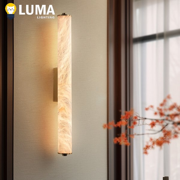 Nowoczesna luksusowa lampa ścienna z marmuru alabastrowego, nowoczesny kinkiet z litej miedzi i hiszpańskiego marmuru do salonu, sypialni, na ścianę przy łóżku, do dekoracji domu.