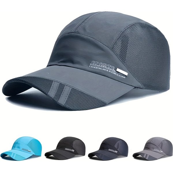 Breathable Sun Protection Baseball Cap For Outdoor Gorras Hombre Quick Drying Adjustable Sports Cap For Running Snapback