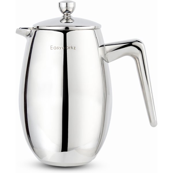 Easyworkz Nando French Press Cafetière thermique isolée à double paroi Cafetiere en acier inoxydable 304