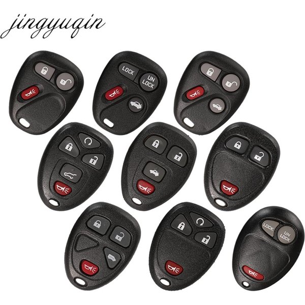 Jingyuqin Remote Car Key Shell Case For Buick Chevrolet Suburban Tahoe TrailBlazer GMC Sierra Yukon Hummer H2 H3 Isuzu Fob