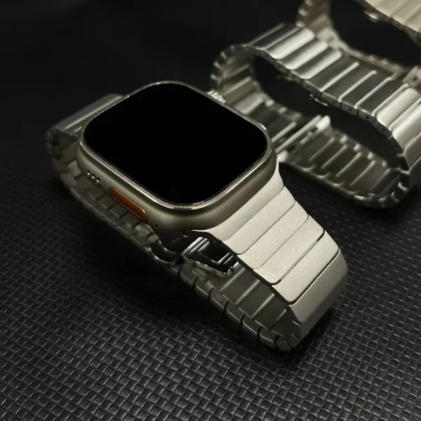 Bracelet en acier inoxydable pour Apple Watch Ultra 2 49 mm/10 9 8 7 46 mm 42 mm 45 41, bracelet métallique pour IWatch Series 1 2 3 4 5 6 7 8 Ultra