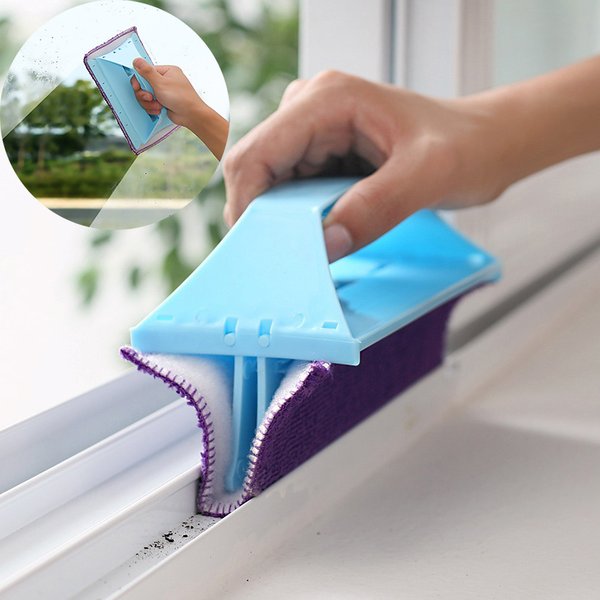 Essuie-glace pour vitres, brosse de nettoyage des fentes des rainures, fente de piste de fenêtre domestique, balayage des cendres, outils de nettoyage créatifs