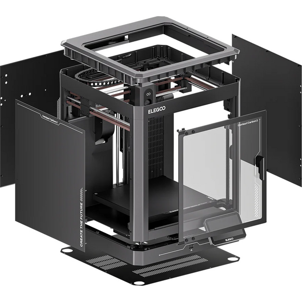 ELEGOO Centauri Carbon 2 Combo Mehrfarbiger 3D-Drucker, CoreXY 500mm/s Hochgeschwindigkeits-Mehrfarben-Druck, 256x256x256mm Bauvolumen