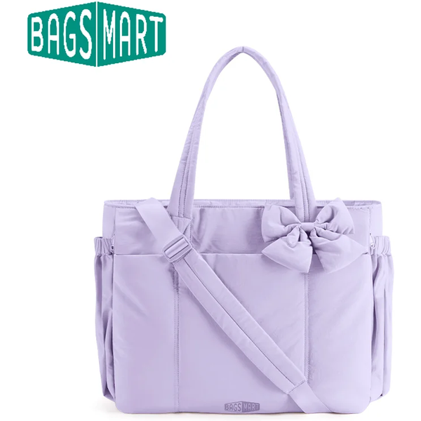 BAGSMART Sac fourre-tout de grande capacité pour femme, sac à main polyvalent pour les déplacements, messager à plusieurs poches, sac de Sport à bandoulière