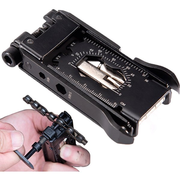 23 In 1 Bike Repair Tool Portable Bicycle Multi Tool Cycling Bike Tire Levers Hex Spoke Wrench Screwdriver Socket Hex Allen Key