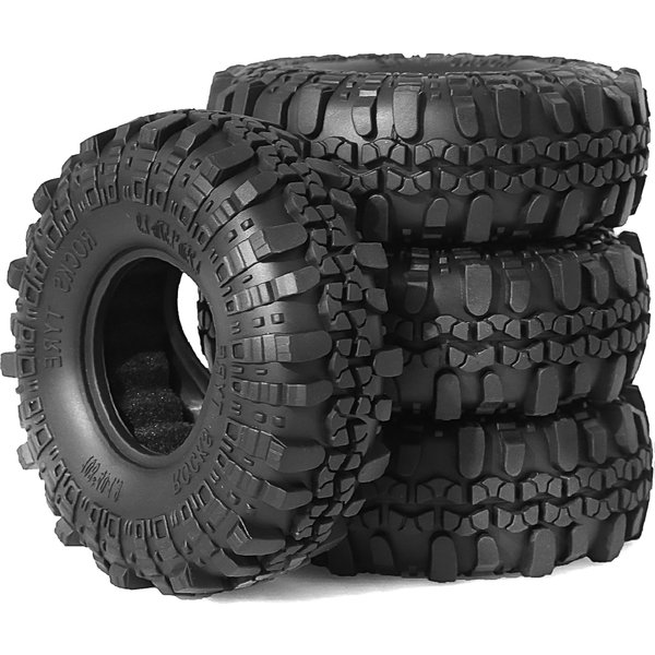 1,9 Raupenreifen Rock Terrain Reifen Außendurchmesser: 108 * 40 mm (4 Stück) für FCX10 Axial SCX10 Pro SCX10 UTB18 TRX4 Redcat Gen8 7VS4-10