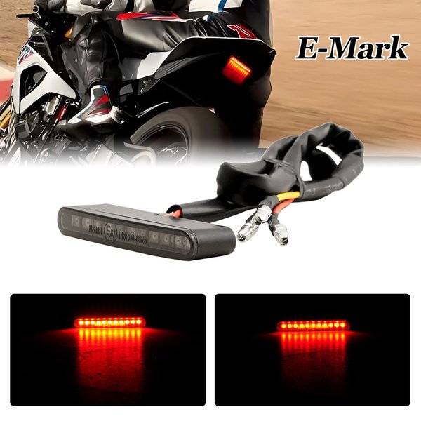 Universal Motorrad E-Mark 12V Mini 11-LED Bremse Hinten Schwanz Bremslicht für Dirt Bike Kennzeichen dekorative Lampe