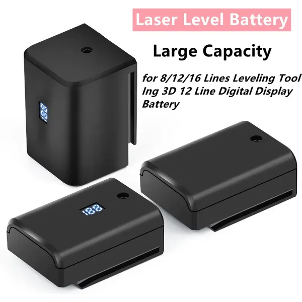 Akumulator do poziomu laserowego o dużej pojemności 8500 mAh do narzędzia do poziomowania 8/12/16 linii Ing 3D 12-liniowy wyświetlacz cyfrowy