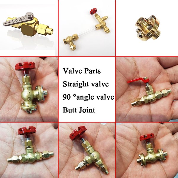 Steam Engine Model Casting Valve Mini Straight Valve/90 Degree Angle Valve/quick Opening Straight Valve/joint Accessories