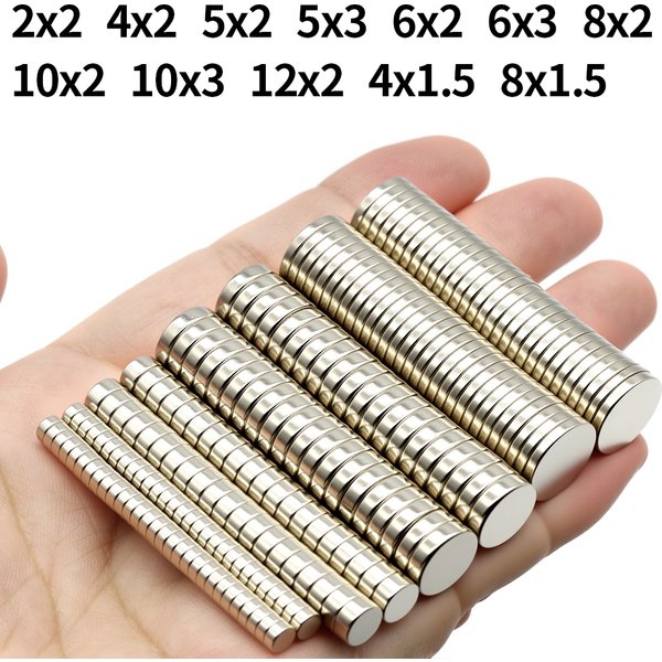 Superstarker Neodym-Magnet N35 NdfeB Permanentmagnet imanes Runde leistungsstarke Magnete Kühlschrankmagnet 2x2/6x2/6x3/10x3
