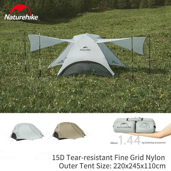 Naturehike Star River UL Campingzelt 3-Jahreszeiten-Zelt Ultraleicht Tragbar 2-Personen 15D Silikon Outdoor-Reise-Rucksackzelt