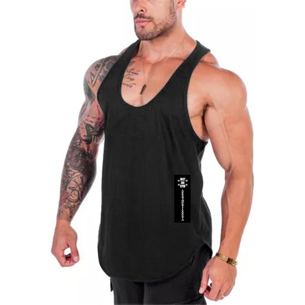 Mens Bodybuilding Clothing Summer Gym Tank Top Men Fitness Workout Singlets Quick Dry Mesh Breathable Sports Sleeveless Shirts