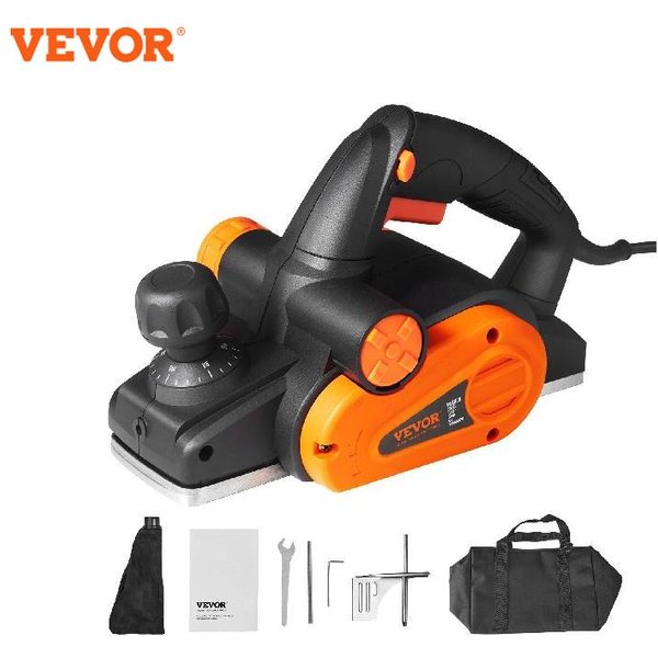 VEVOR Elektrischer Handhobel, 3–1/4 Zoll Breite, 16500 U/min, leistungsstarke Hochgeschwindigkeits-Handhobel mit Kabel für Heimwerker-Holzbearbeitungswerkzeuge