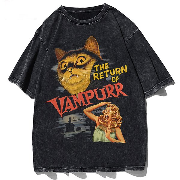 Die Rückkehr von Vampurr T-Shirt Männer O Neck coole Sommer T-Shirts Kurzarm T-Shirts Mode Tops